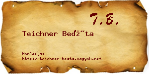 Teichner Beáta névjegykártya